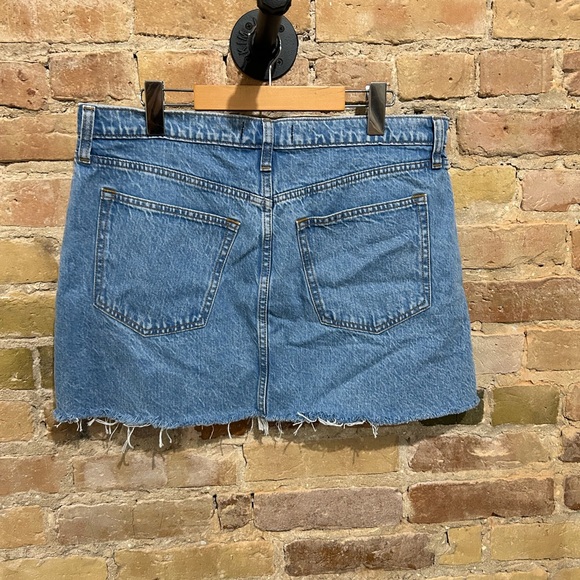 Abercrombie & Fitch Pleated Denim Ultra Mini Skirt - Picture 4 of 4